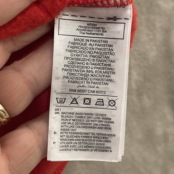 Adidas Patrick Mahomes Hoodie Mens Lg Red Sweatshirt Spell Out + Emblem‎ HT5344 - Picture 11 of 16